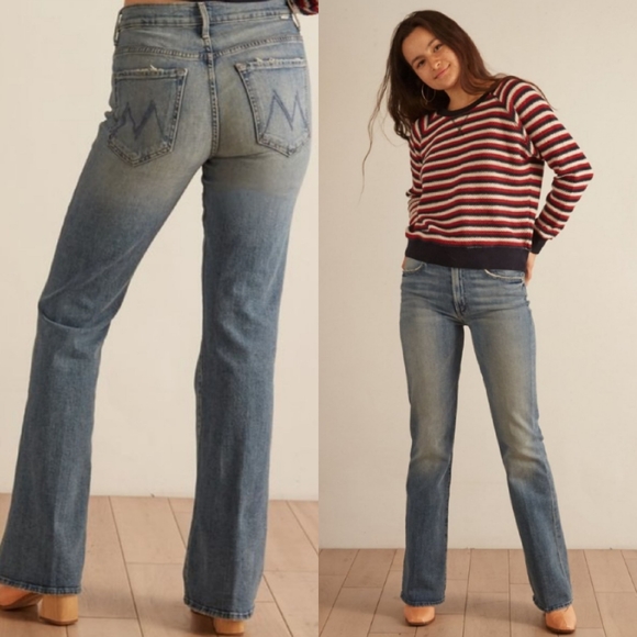 MOTHER The Desperado High Rise Flare Jeans in Secret Sister 27 - Picture 11 of 15